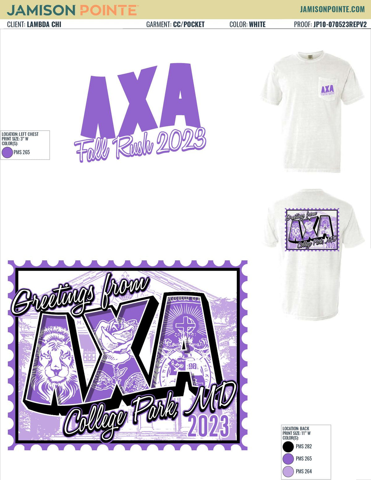 Lambda Chi Alpha University of Maryland Fall Rush T-Shirt