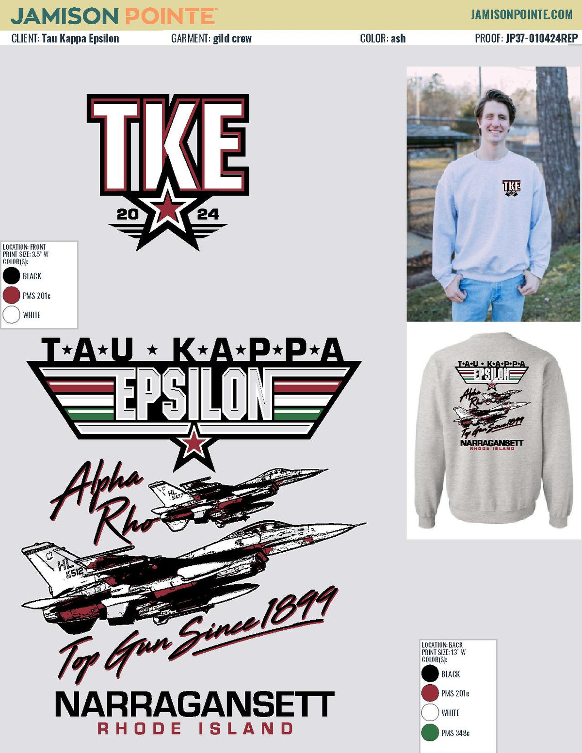 Tau Kappa Epsilon University of Rhode Island PR T-Shirt
