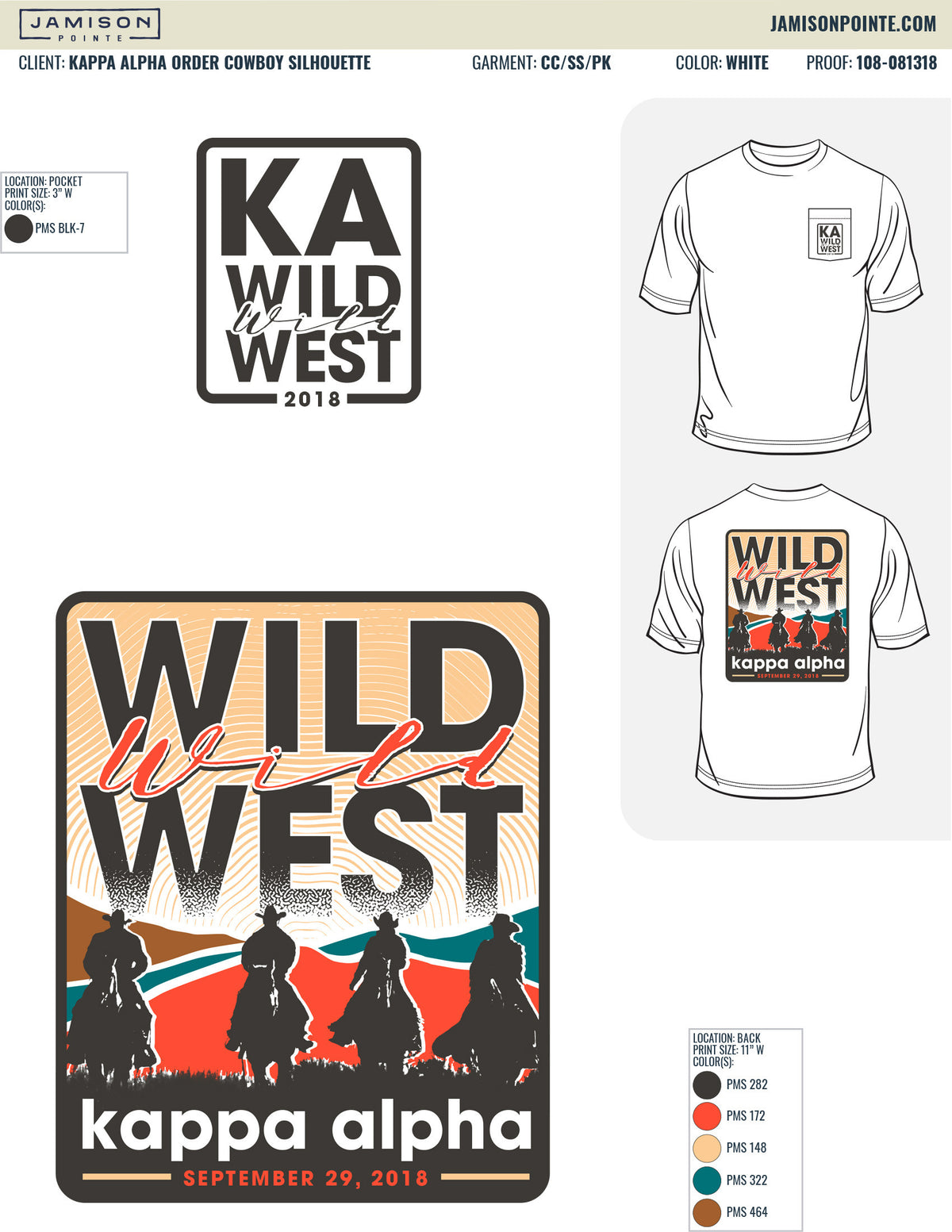 Kappa Alpha Order Cowboy Silhouette T-Shirt