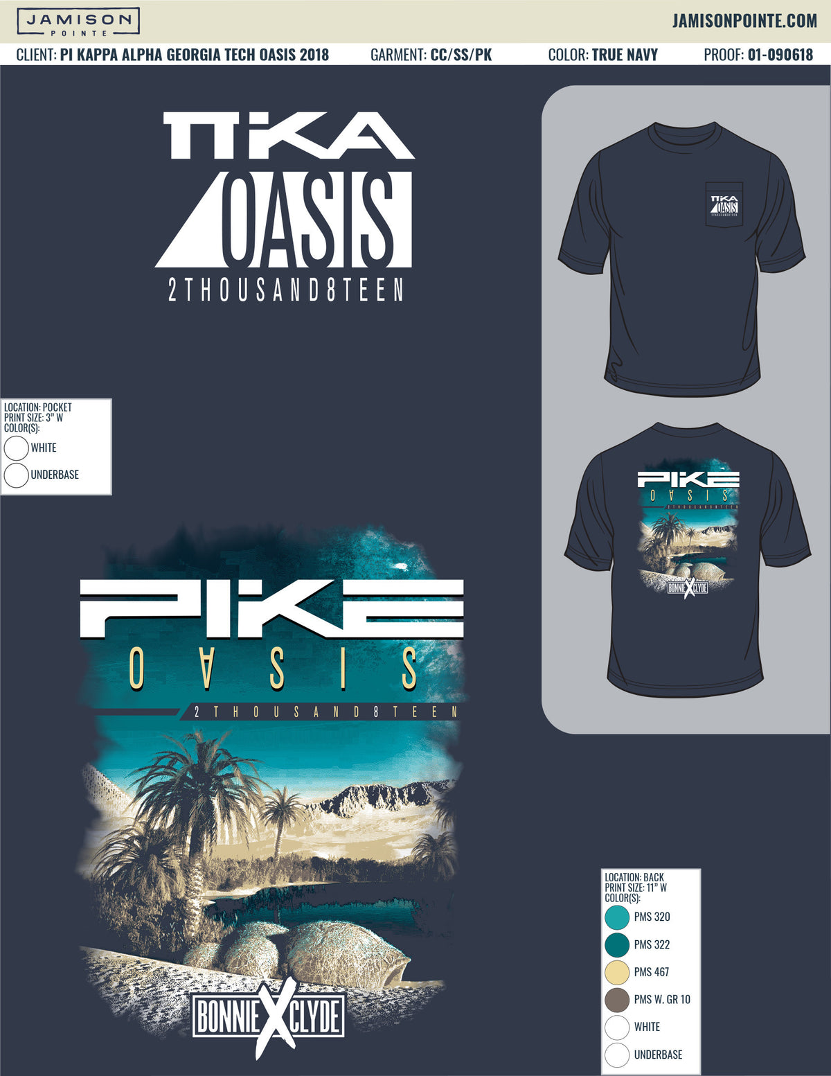 Pi Kappa Alpha Georgia Tech Oasis T-Shirt