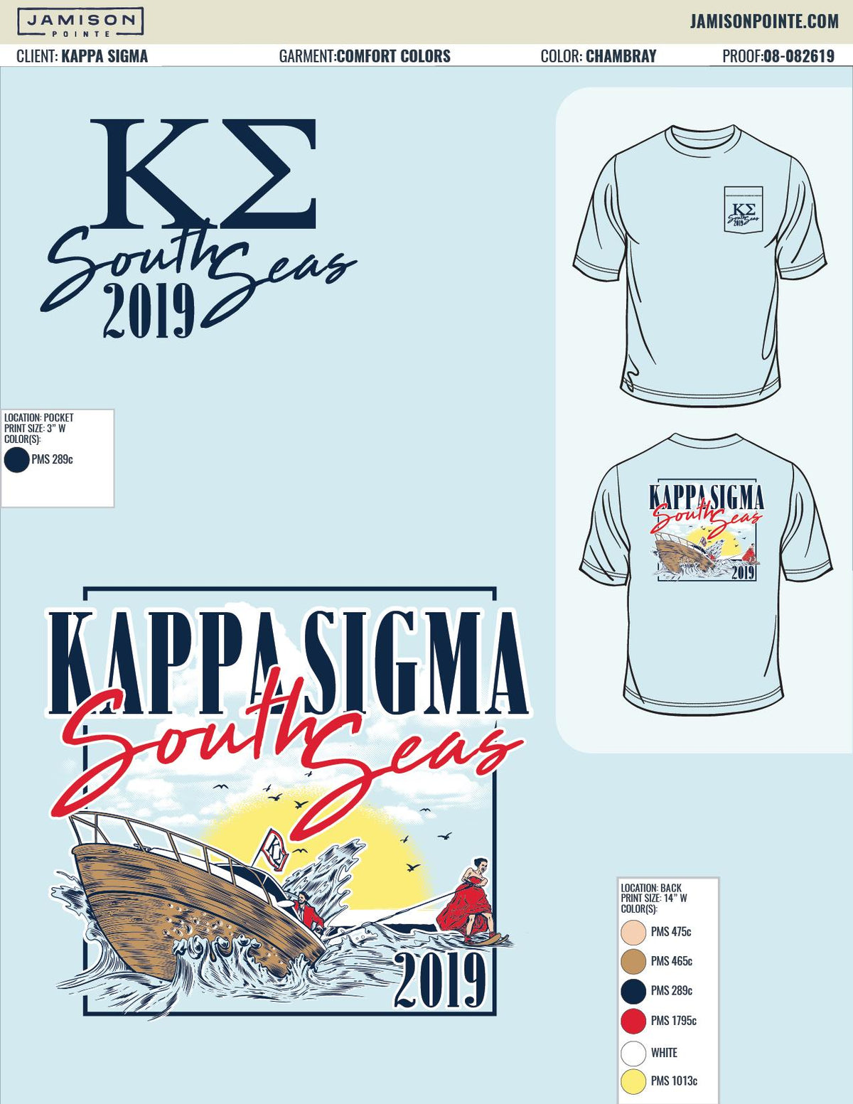 Kappa Sigma Tennessee Tech University South Seas T-Shirt