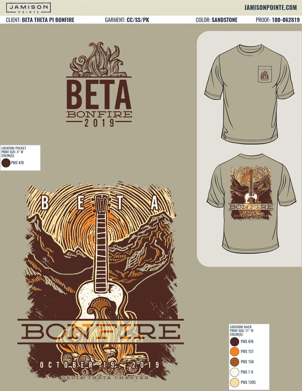 Beta Theta Pi Bonfire T-Shirt