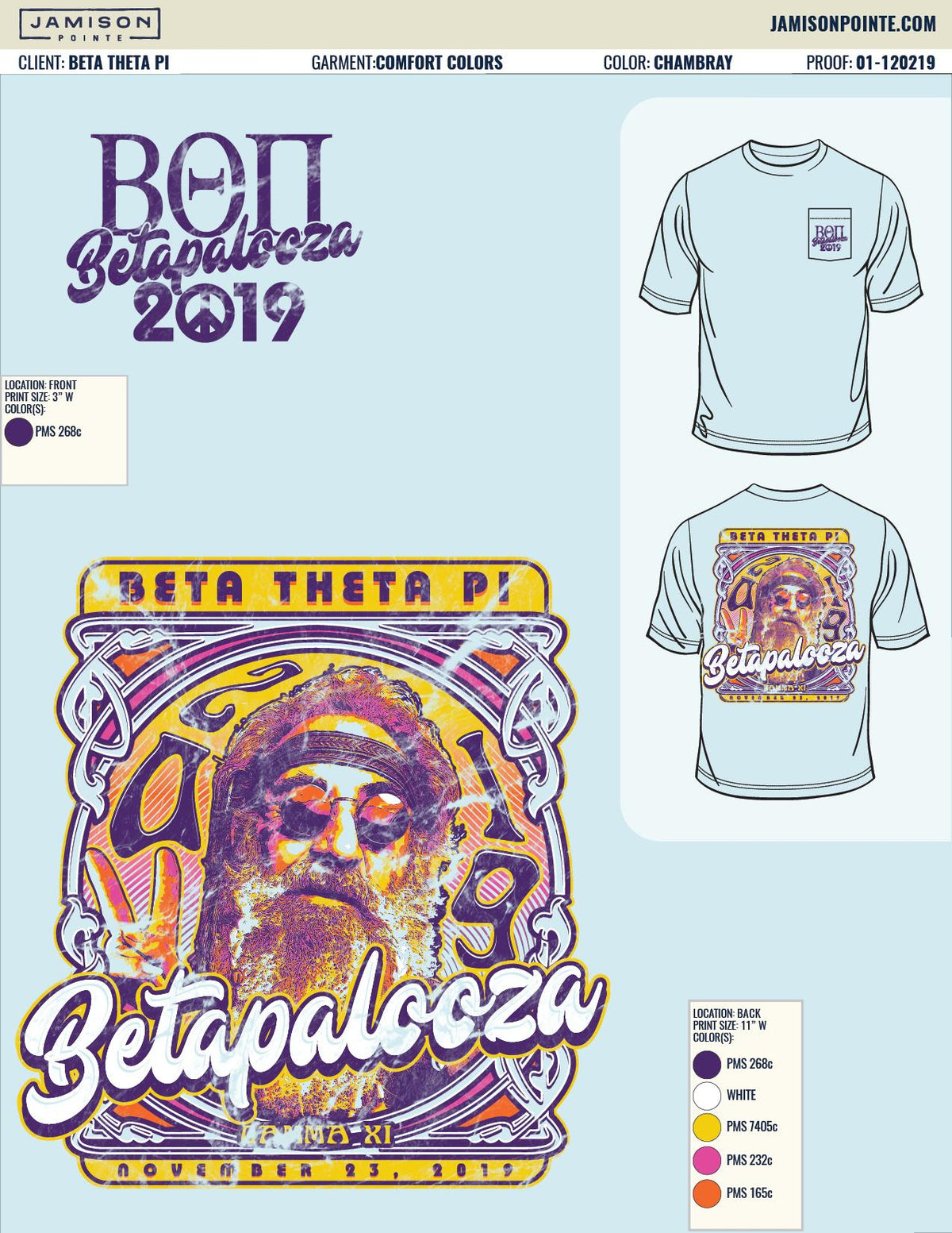 Beta Theta Pi University of Florida Betapalooza T-Shirt
