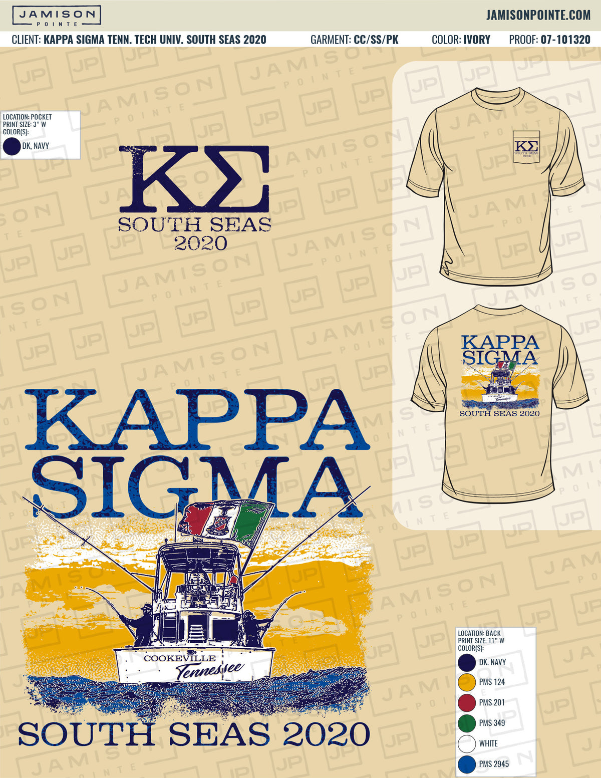 Kappa Sigma Tennessee Tech University South Seas T-Shirt