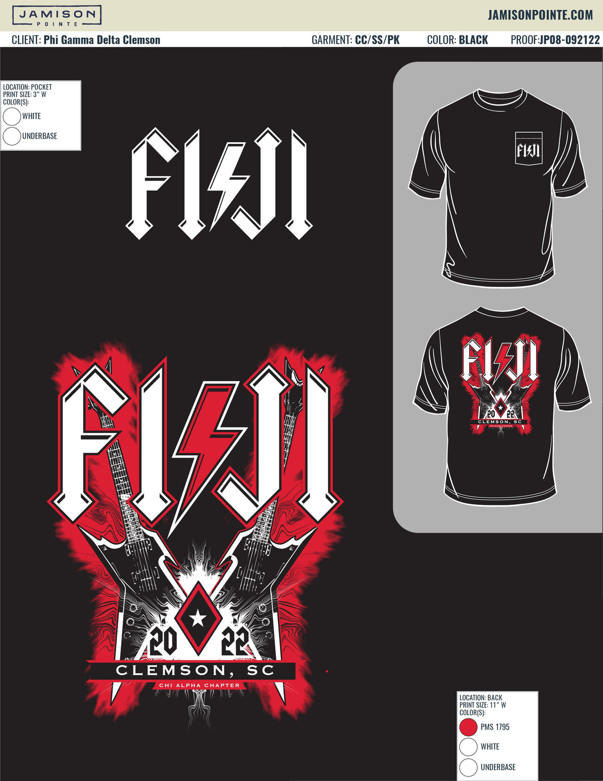 Phi Gamma Delta Clemson University Phi Jam T-Shirt