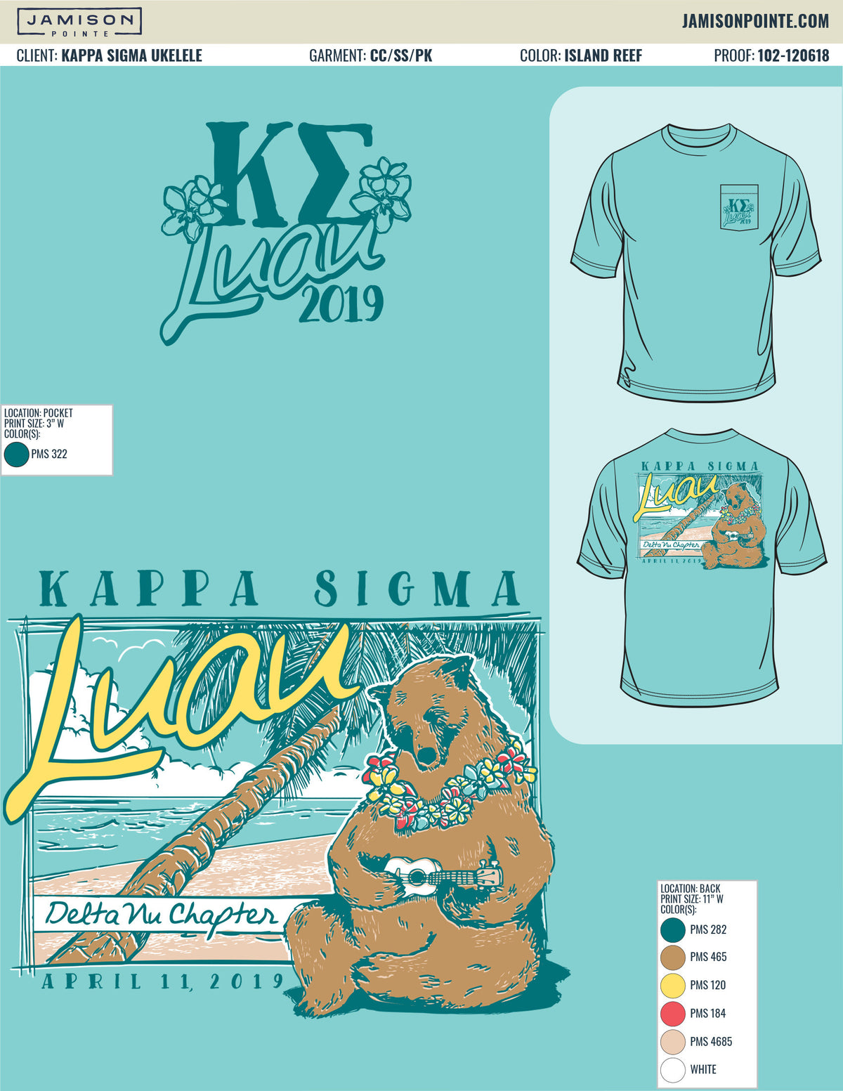 Kappa Sigma Ukulele T-Shirt