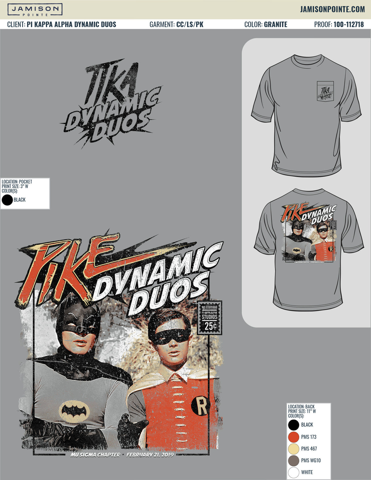 Pi Kappa Alpha Dynamic Duos T-Shirt