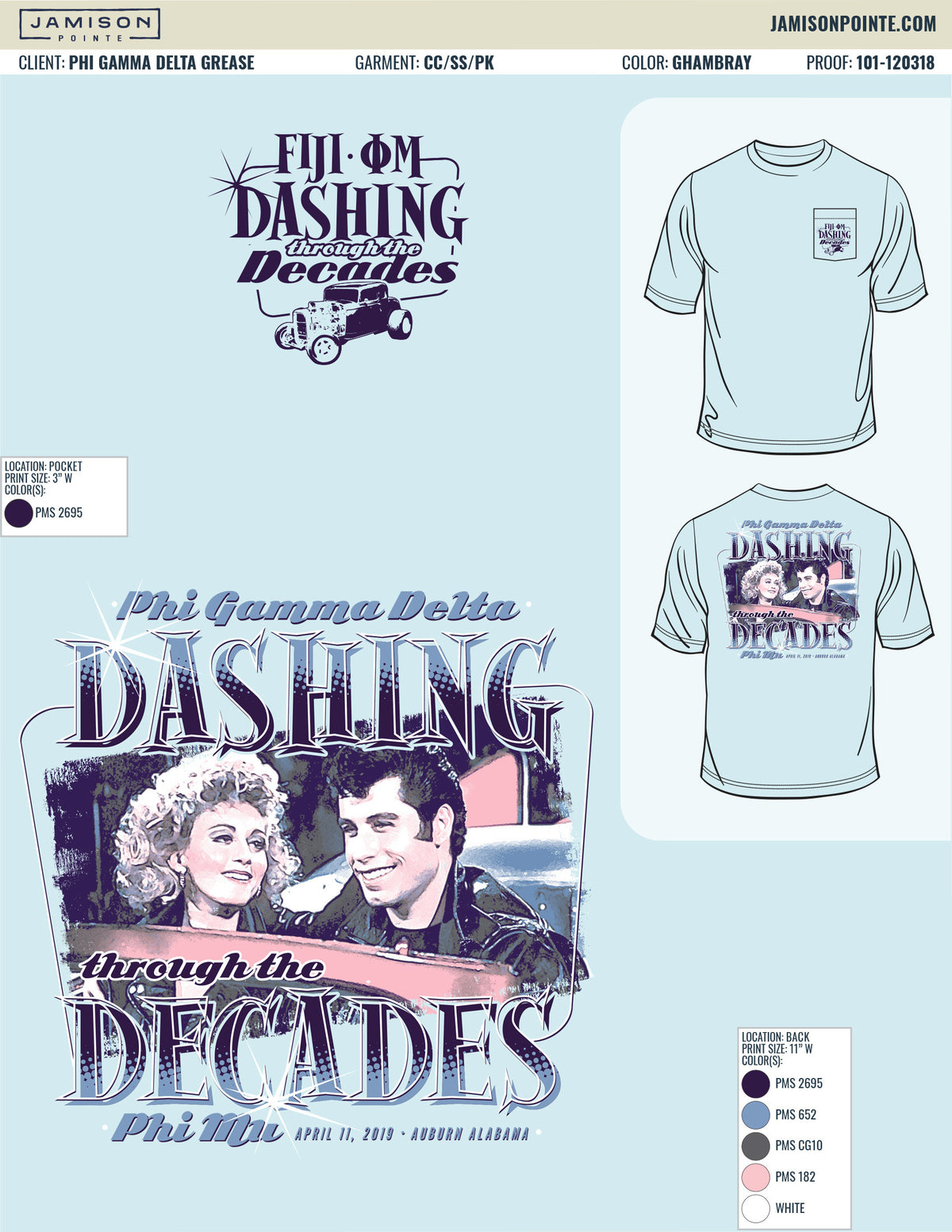 Phi Gamma Delta Grease T-Shirt