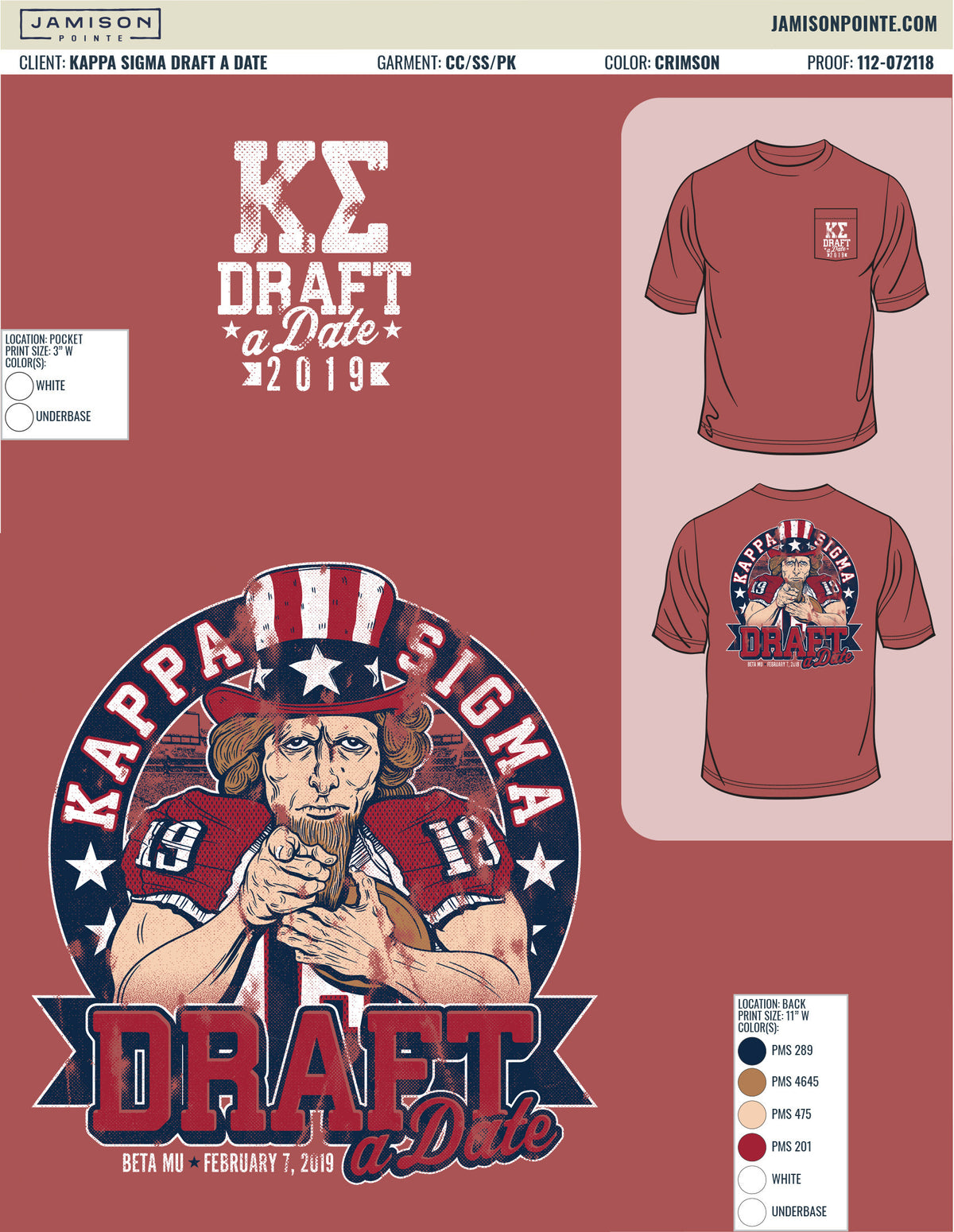 Kappa Sigma Draft a Date T-Shirt