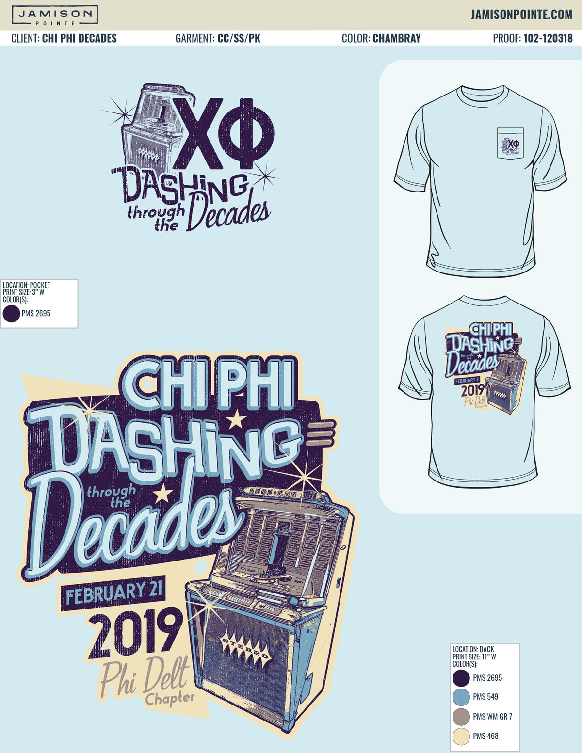 Chi Phi Decades T-Shirt