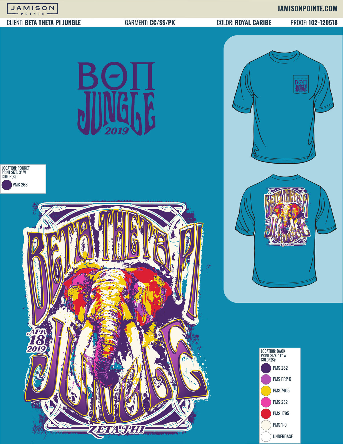 Beta Theta Pi Jungle T-Shirt