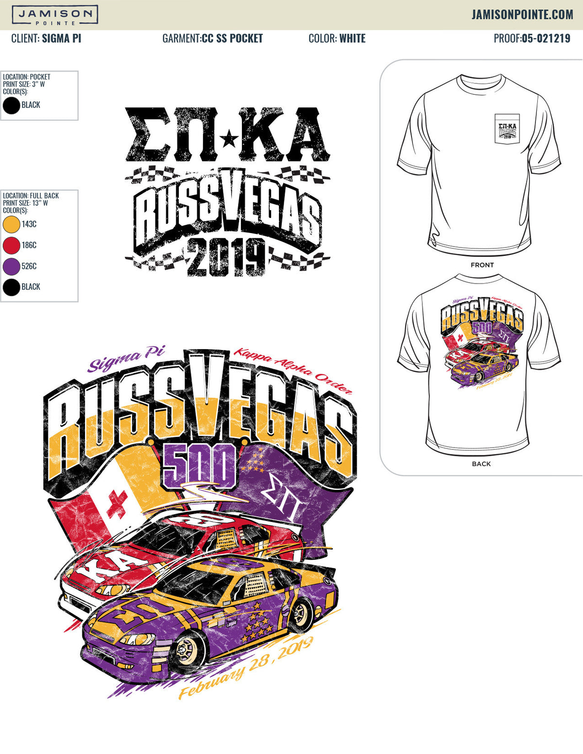 Sigma Pi Arkansas Tech University RussVegas T-Shirt