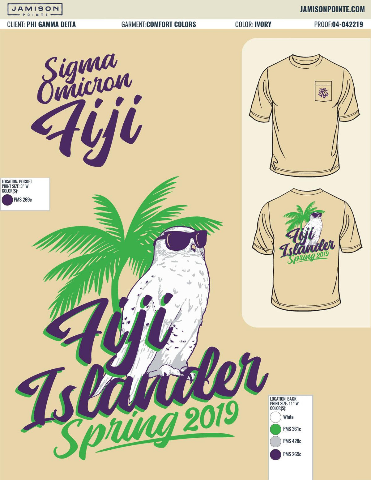 Phi Gamma Delta Oklahoma State University Islander T-Shirt
