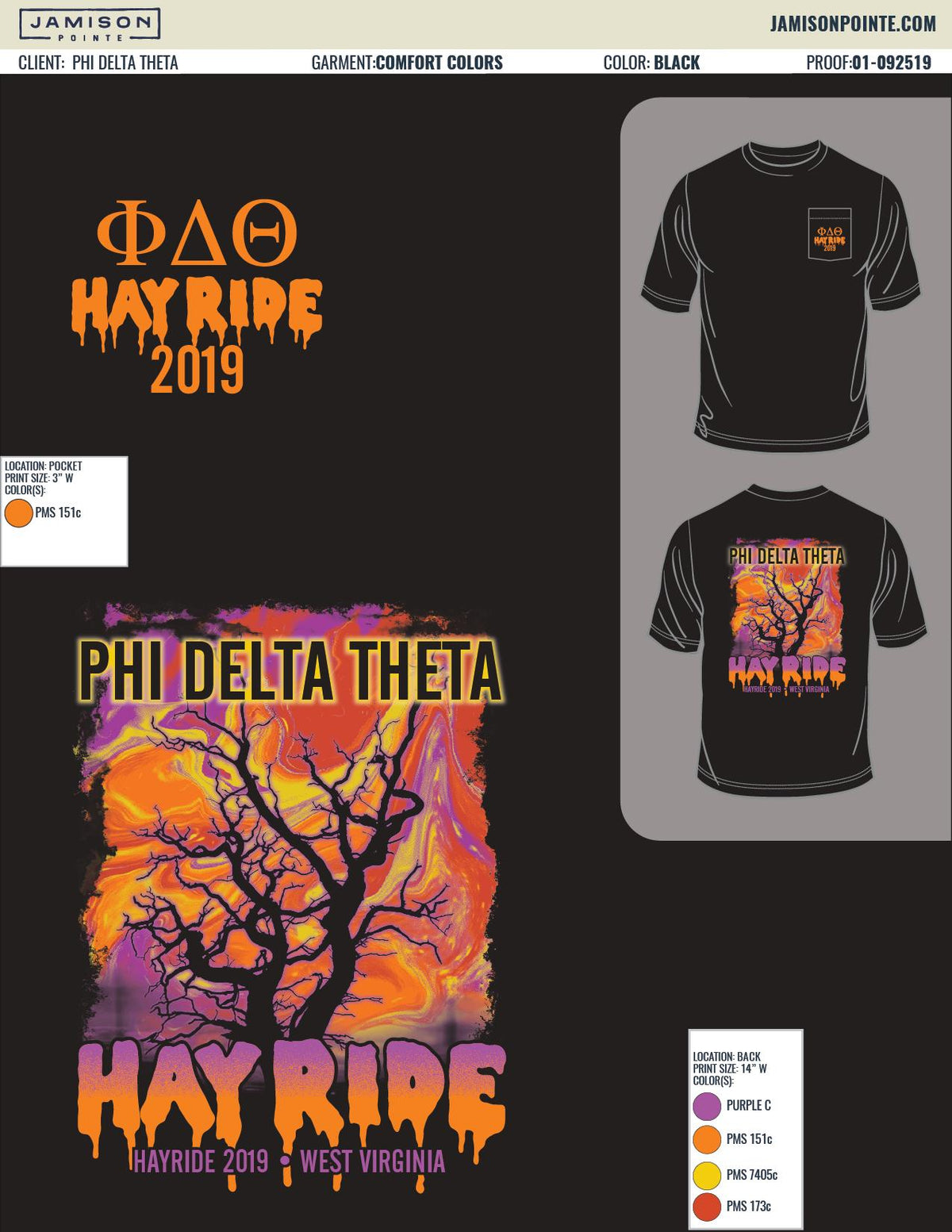 Phi Delta Theta West Virginia University Hayride T-Shirt