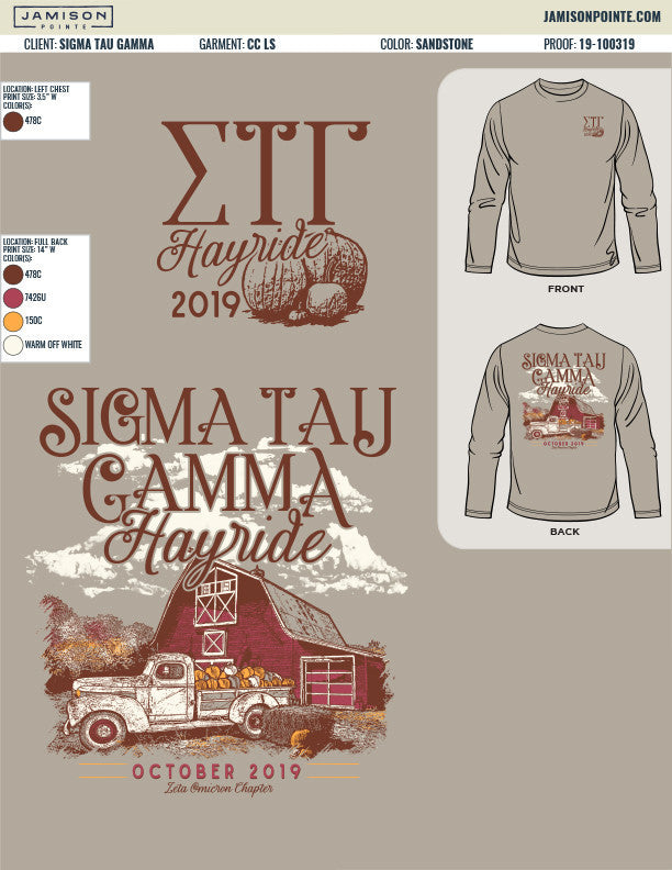Sigma Tau Gamma Michigan State University Hayride T-Shirt