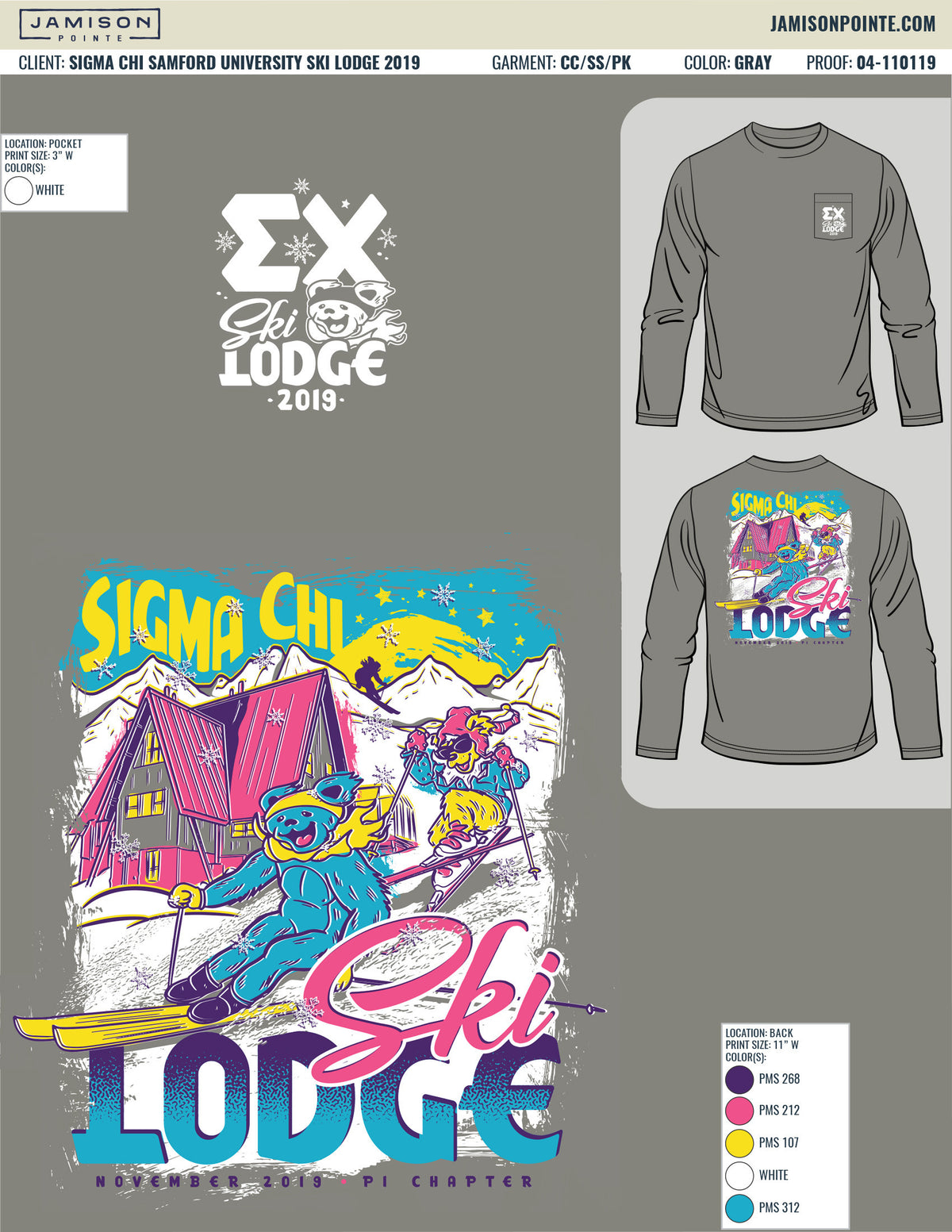 Sigma Chi Samford University Ski Lodge T-Shirt