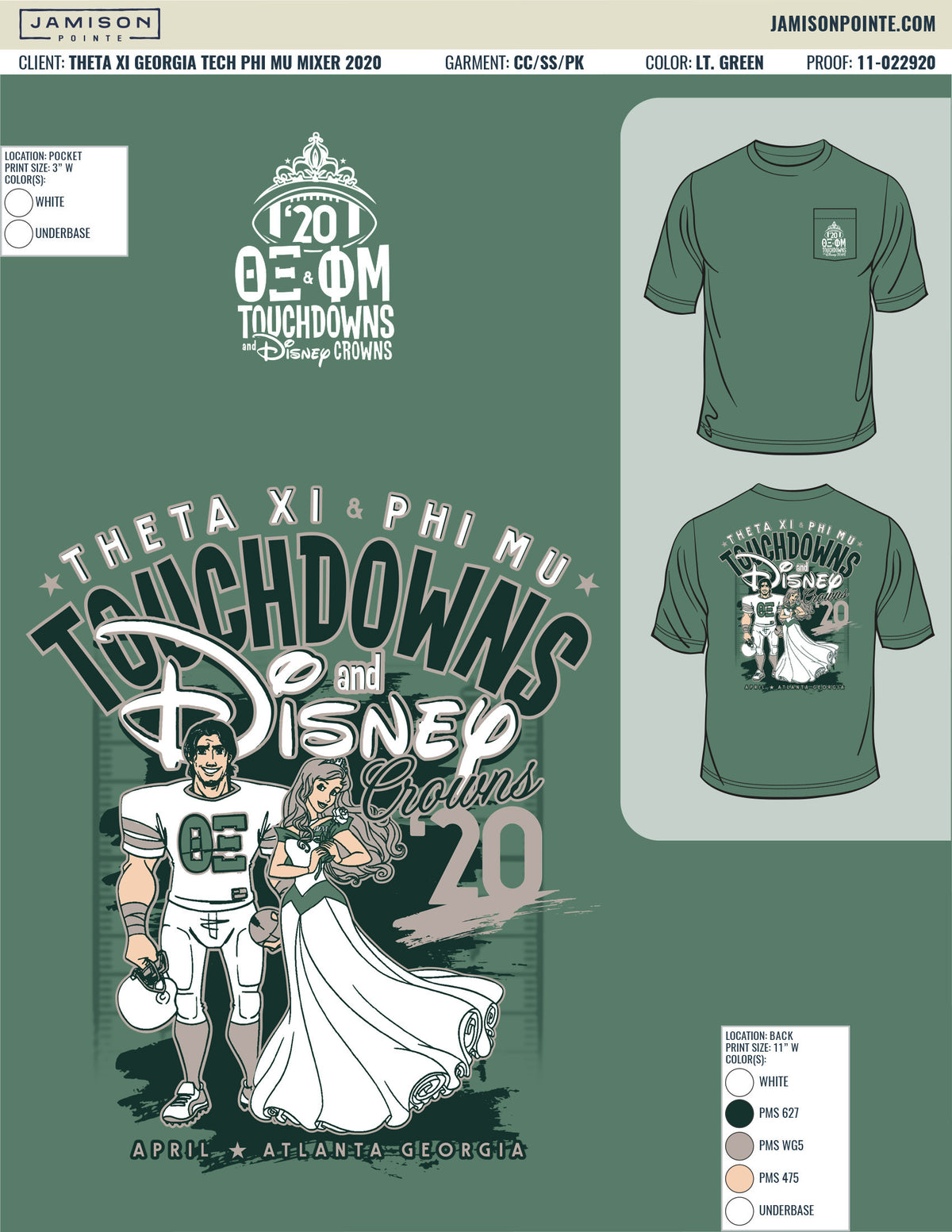 Theta Xi Georgia Tech Phi Mu Mixer T-Shirt