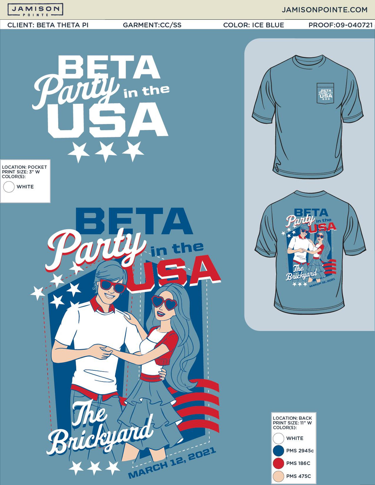 Beta Theta Pi Louisiana State University Barn Dance T-Shirt