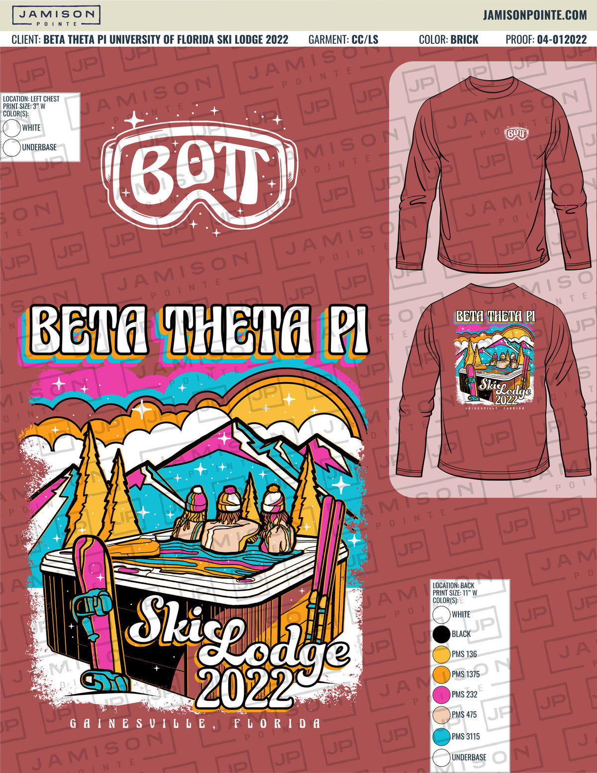 Beta Theta Pi University of Florida Ski Lodge T-Shirt