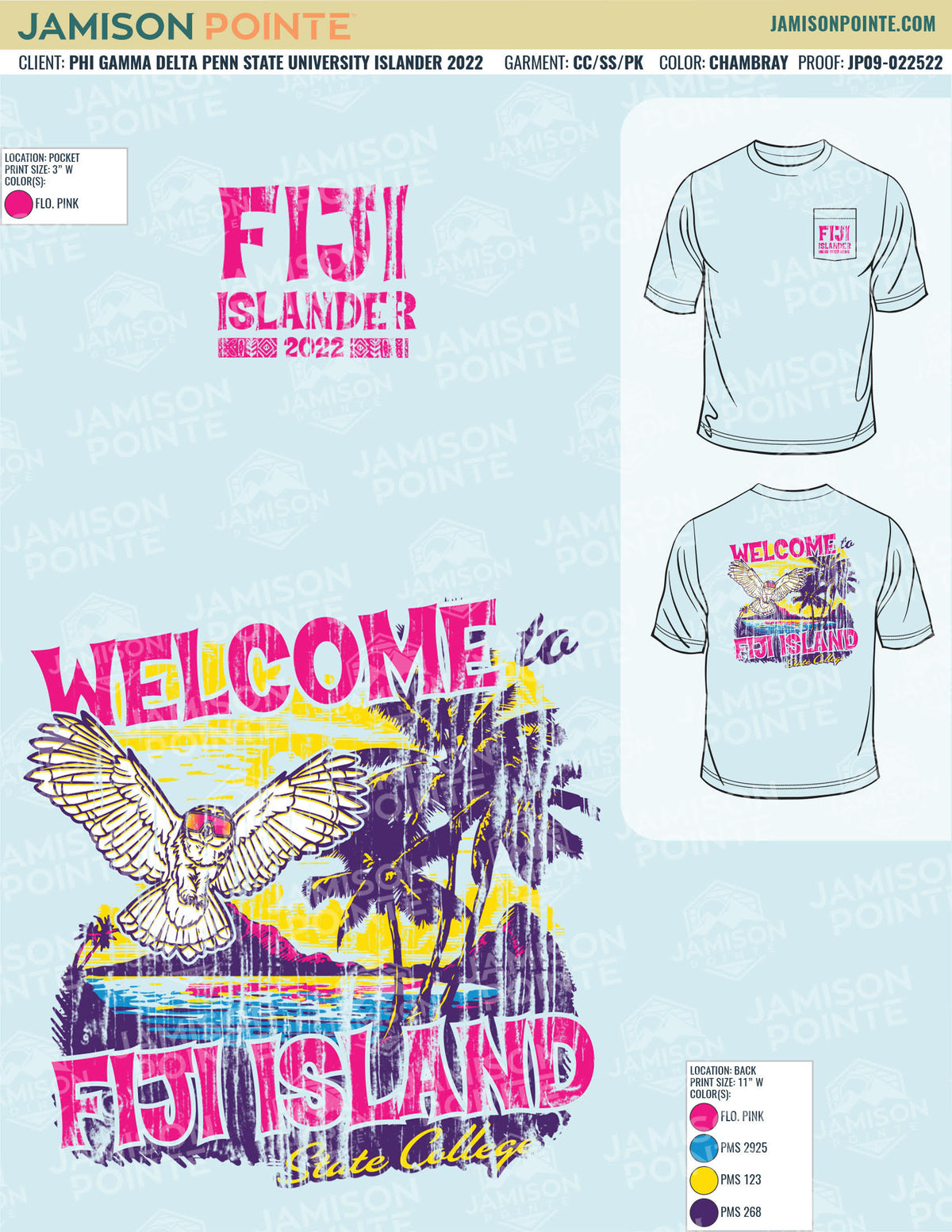 Phi Gamma Delta Penn State University Islander T-Shirt