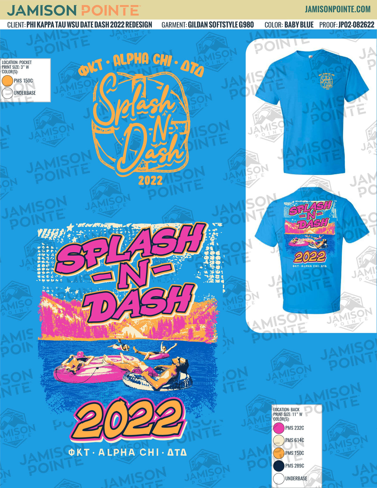 Phi Kappa Tau Washington State University Date Dash T-Shirt