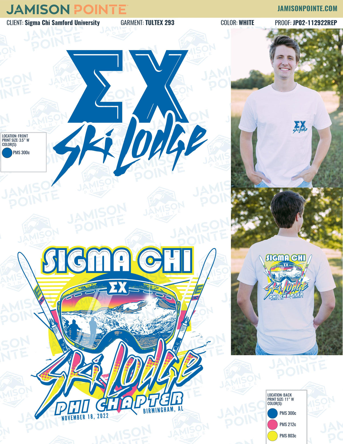 Sigma Chi Samford University Ski Lodge T-Shirt