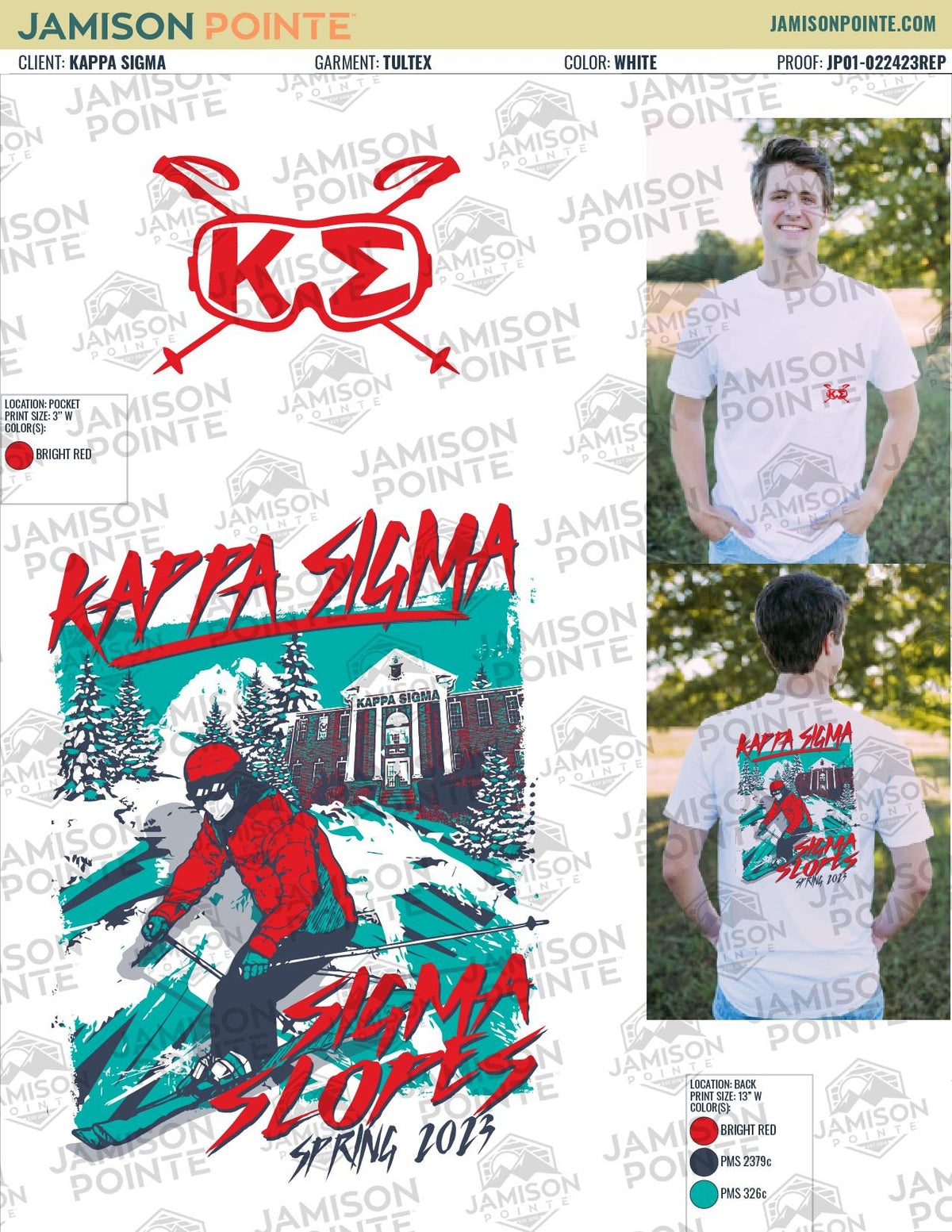 Kappa Sigma Arkansas Tech University Slopes T-Shirt
