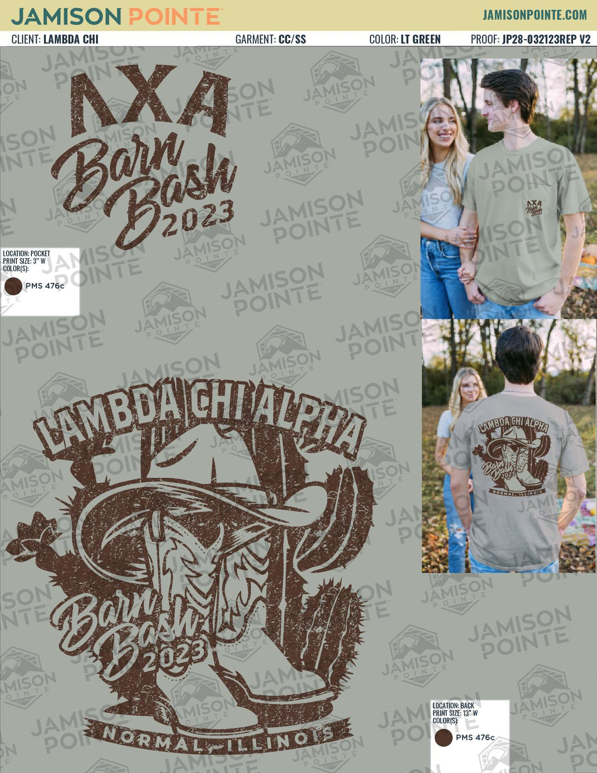 Lambda Chi Alpha Illinois State University Barn Dance T-Shirt