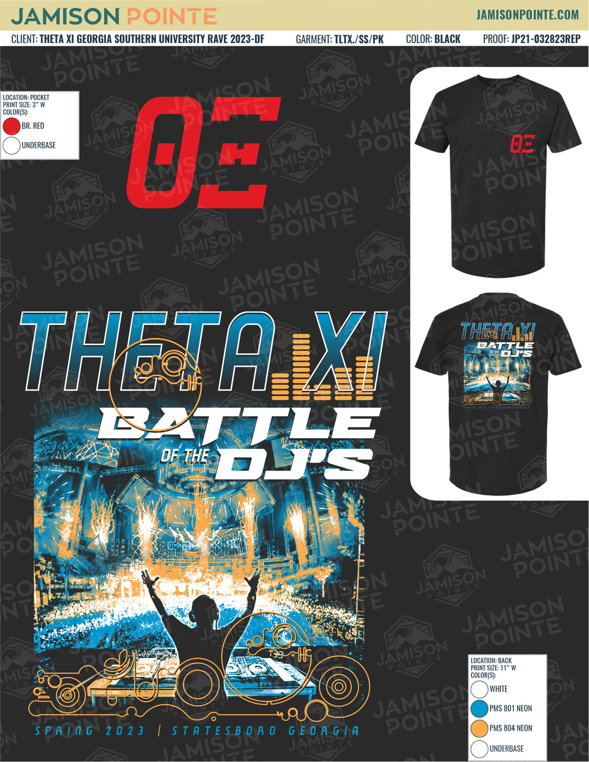 Theta Xi Georgia Southern University Rave T-Shirt