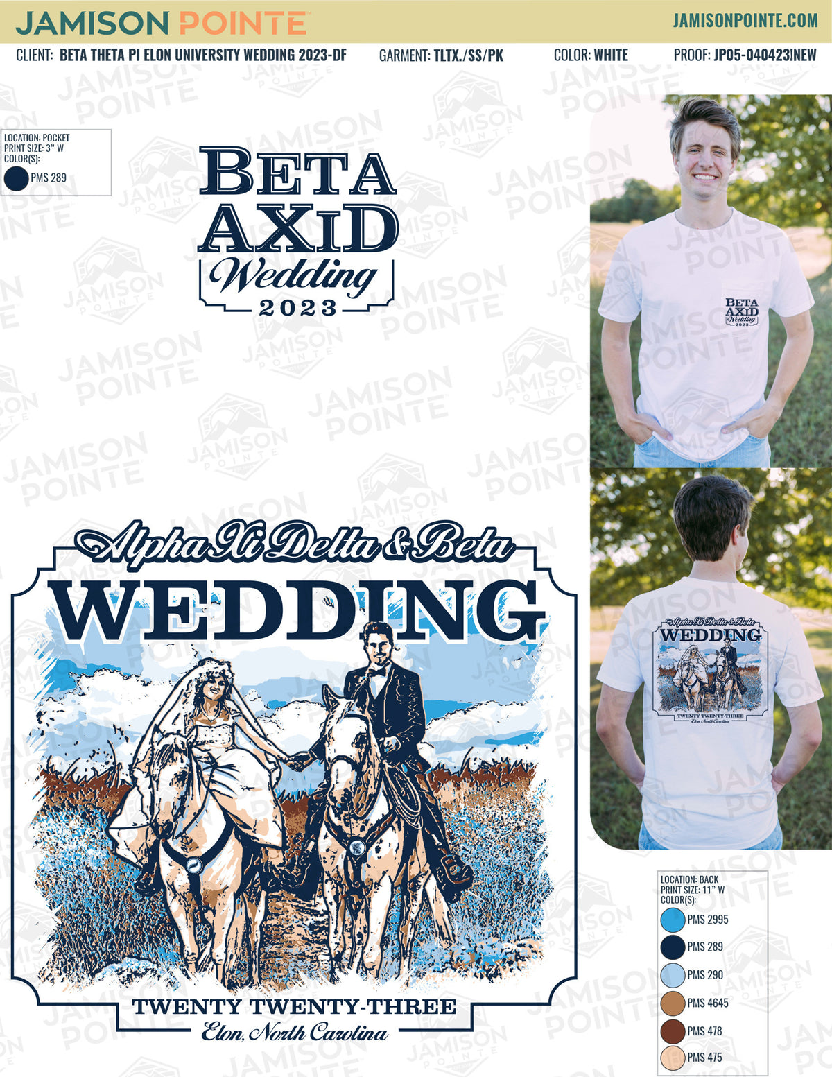Beta Theta Pi Elon University Wedding T-Shirt