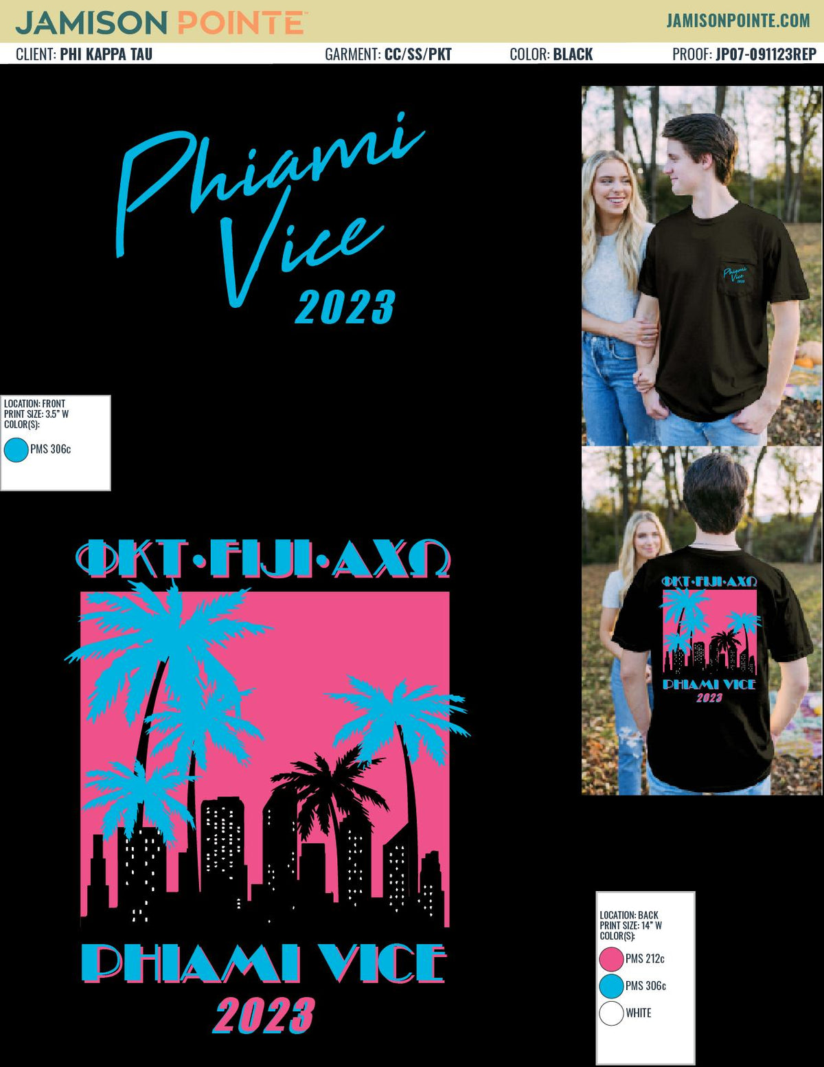 Phi Kappa Tau University of Washington Date Dash T-Shirt