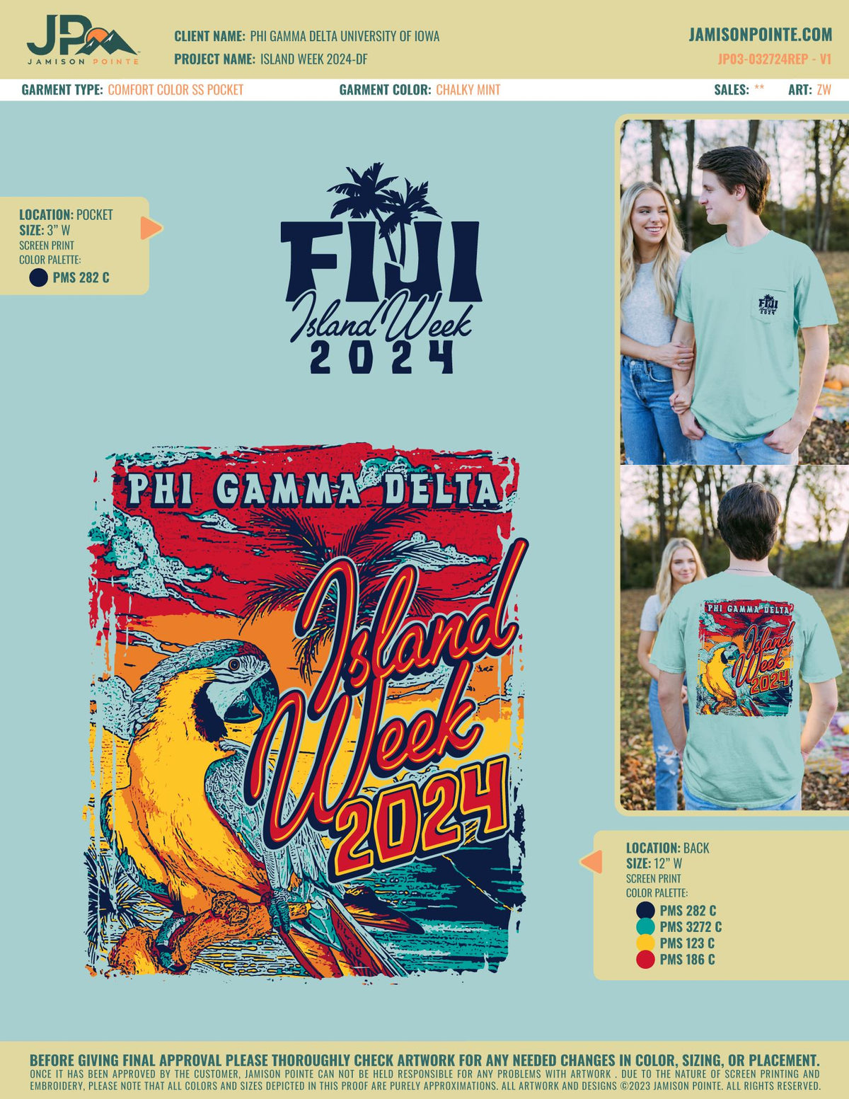 Phi Gamma Delta University of Iowa Island Week T-Shirt