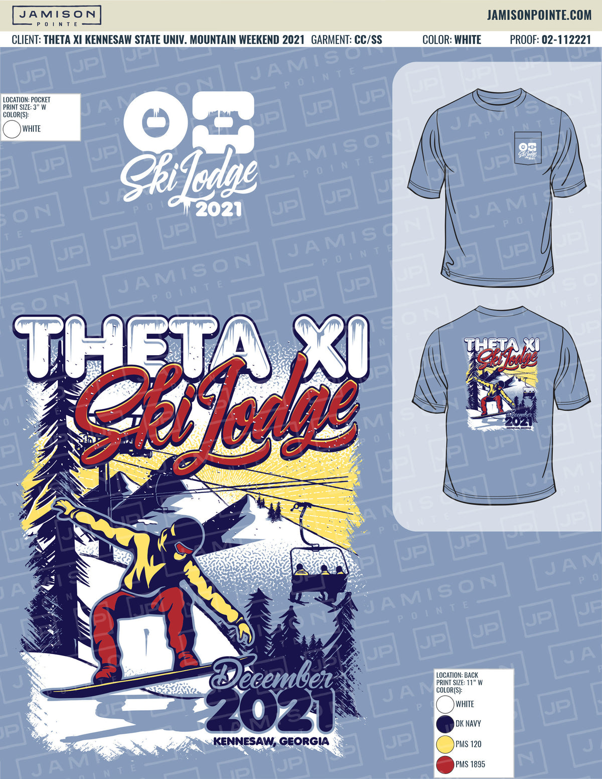 Theta Xi Kennesaw State University Mountain Weekend T-Shirt