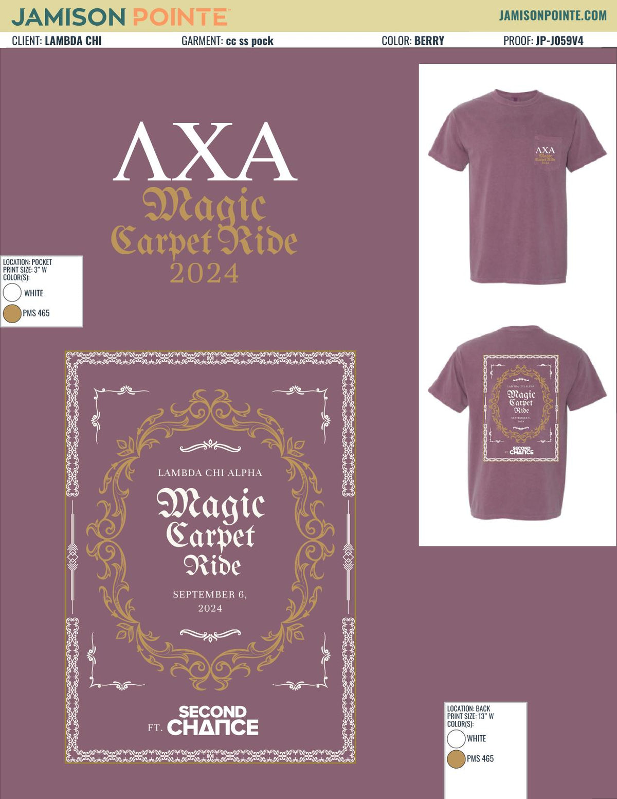 Lambda Chi Alpha Georgia Institute of Technology Carpet Ride T-Shirt