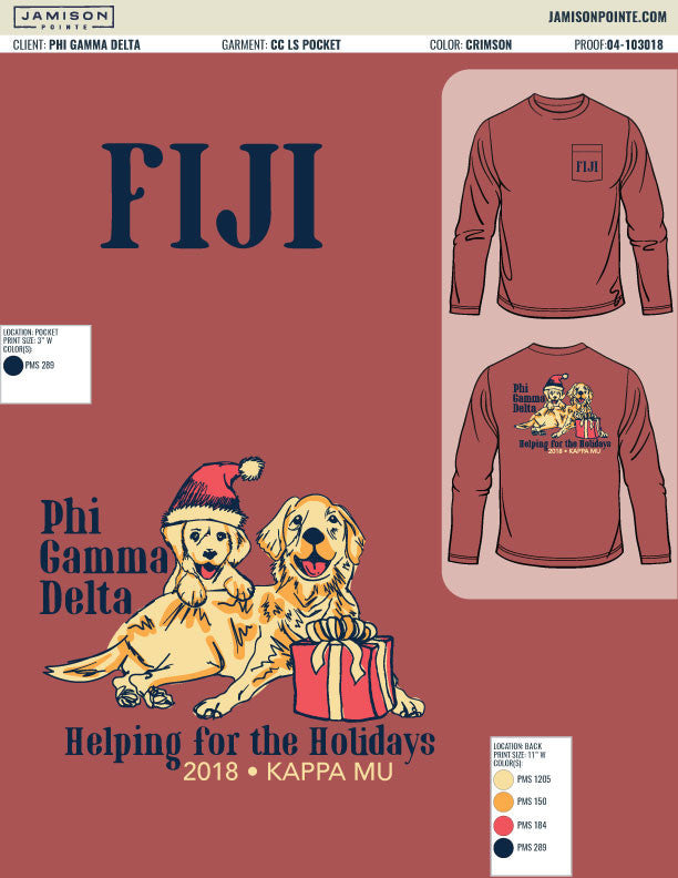 Phi Gamma Delta Western Michigan University Holiday T-Shirt