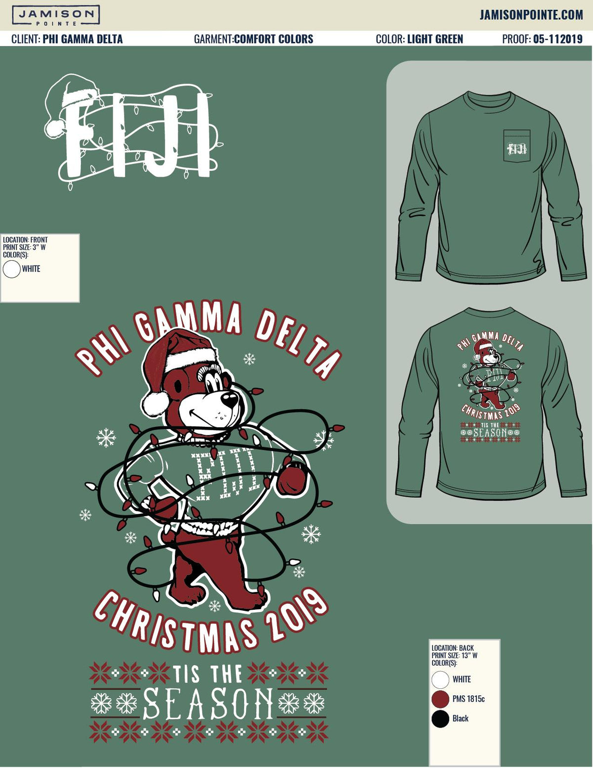 Phi Gamma Delta Missouri State University Christmas T-Shirt