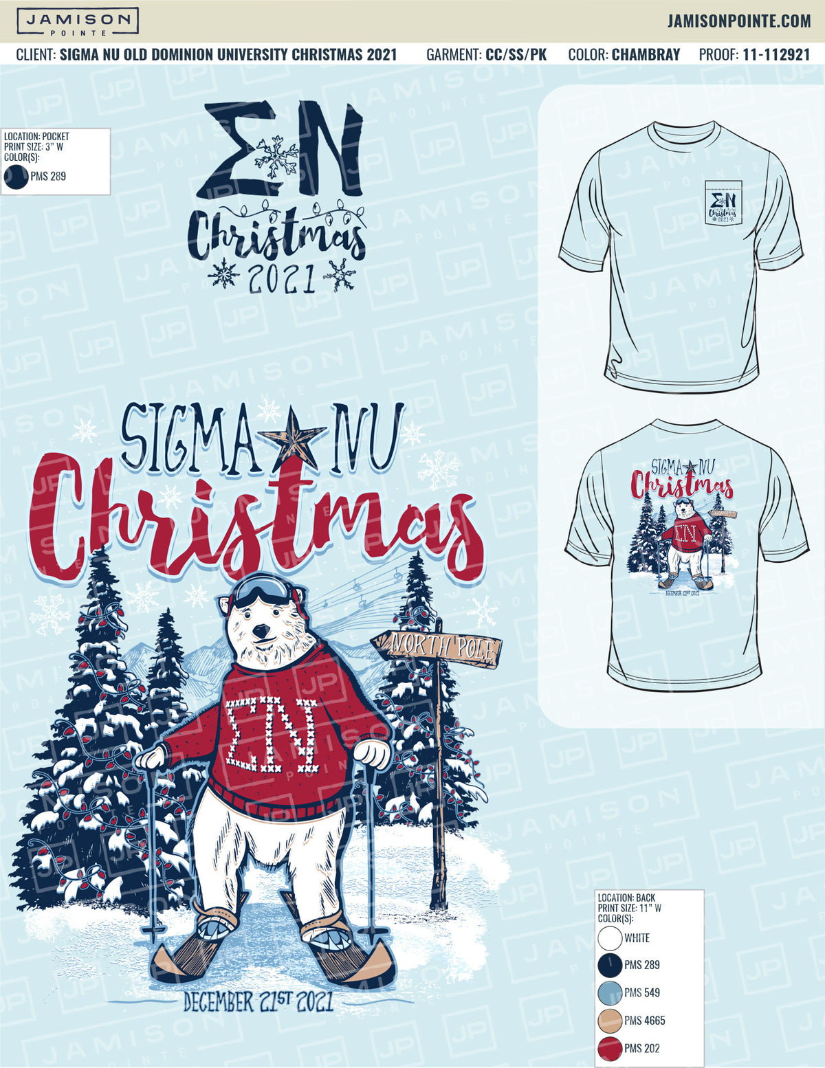 Sigma Nu Old Dominion University Christmas T-Shirt