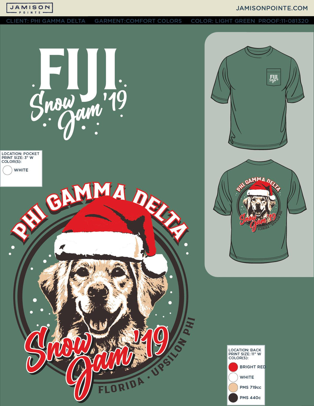 Phi Gamma Delta University of Florida Snow Jam T-Shirt