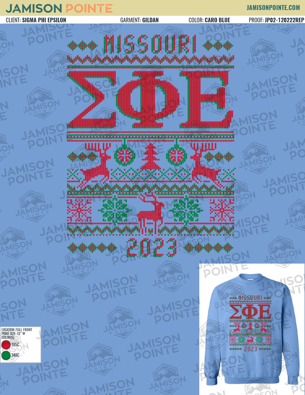 Sigma Phi Epsilon University of Missouri Christmas T-Shirt