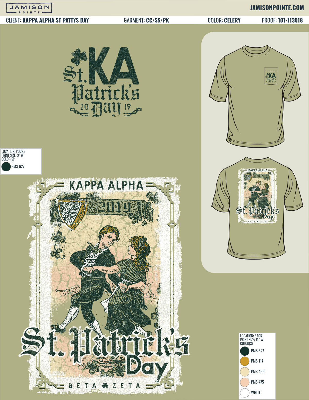 Kappa Alpha St Patty&#39;s Day T-Shirt