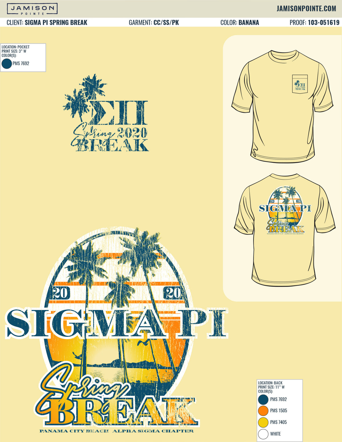 Sigma Pi Spring Break T-Shirt