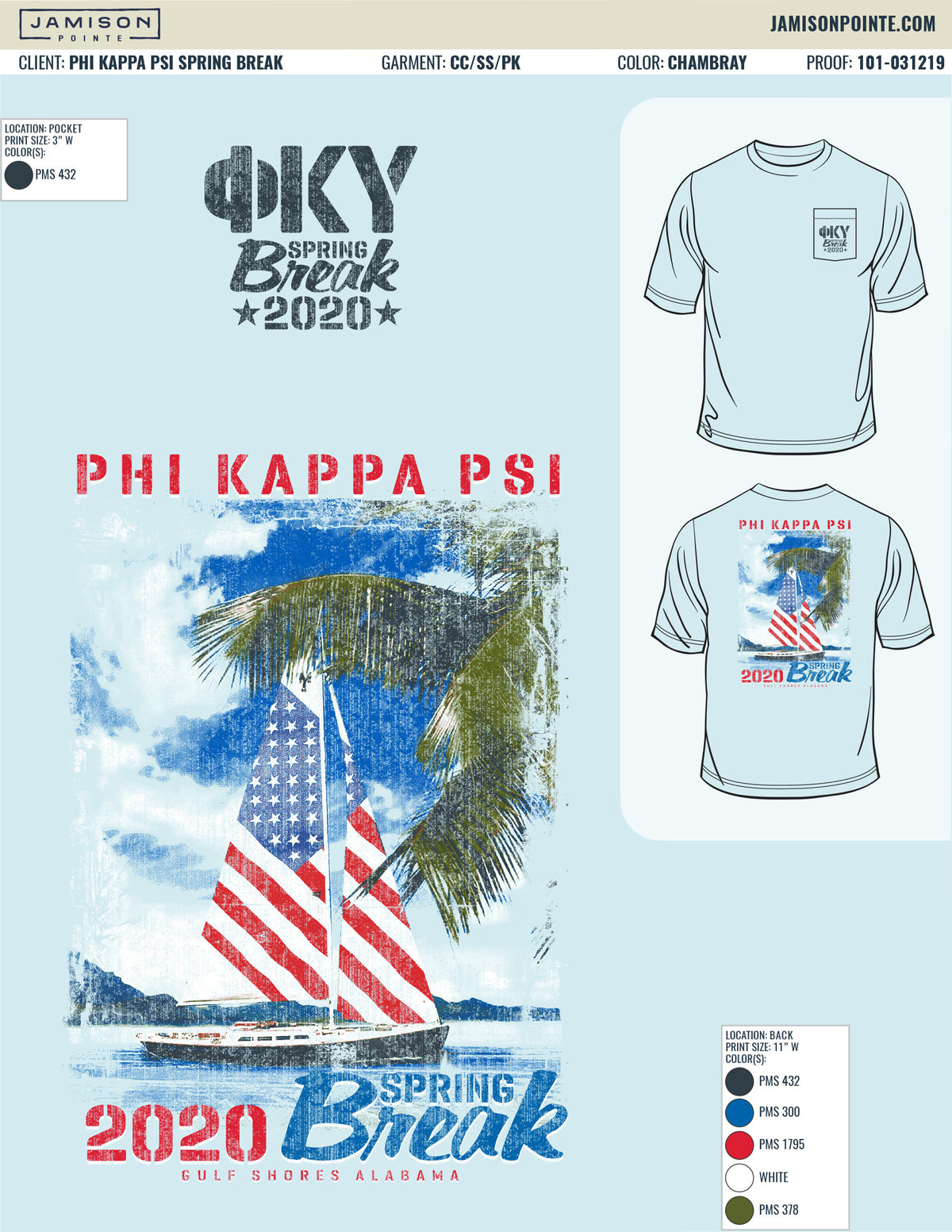 Phi Kappa Psi Spring Break T-Shirt