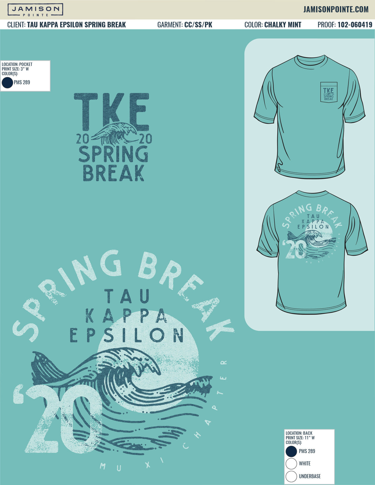 Tau Kappa Epsilon Spring Break T-Shirt