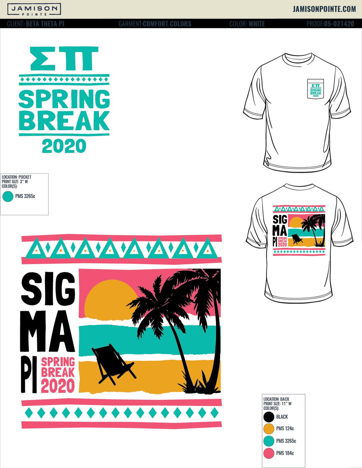 Sigma Pi Arkansas Tech University Spring Break T-Shirt