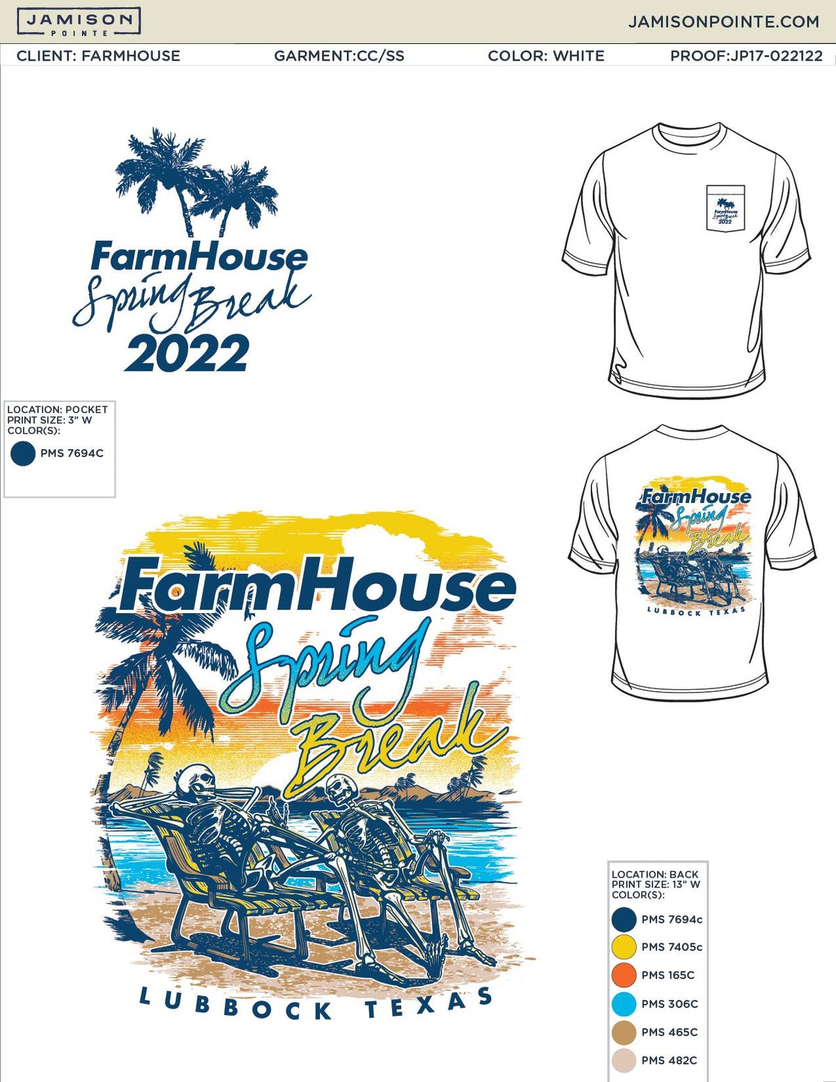 Farmhouse Texas Tech University Spring Break T-Shirt