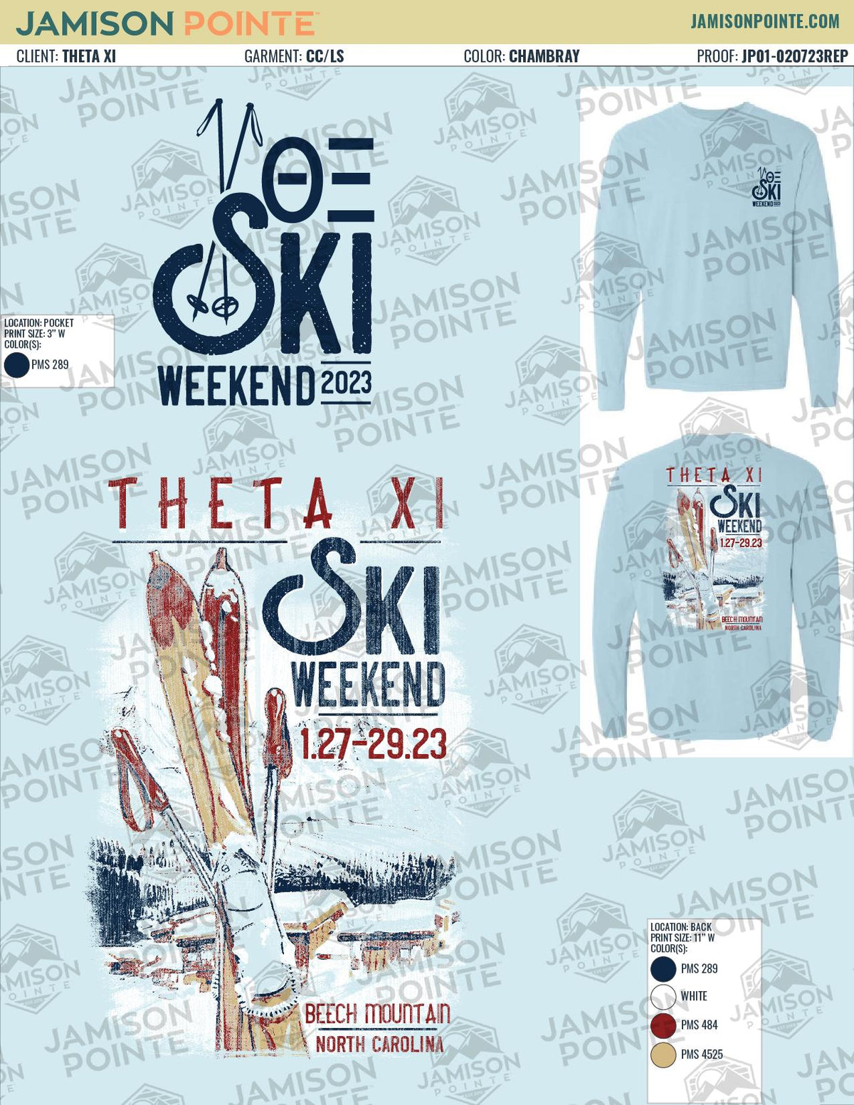 Theta Xi Georgia Institute of Technology Ski Weekend T-Shirt
