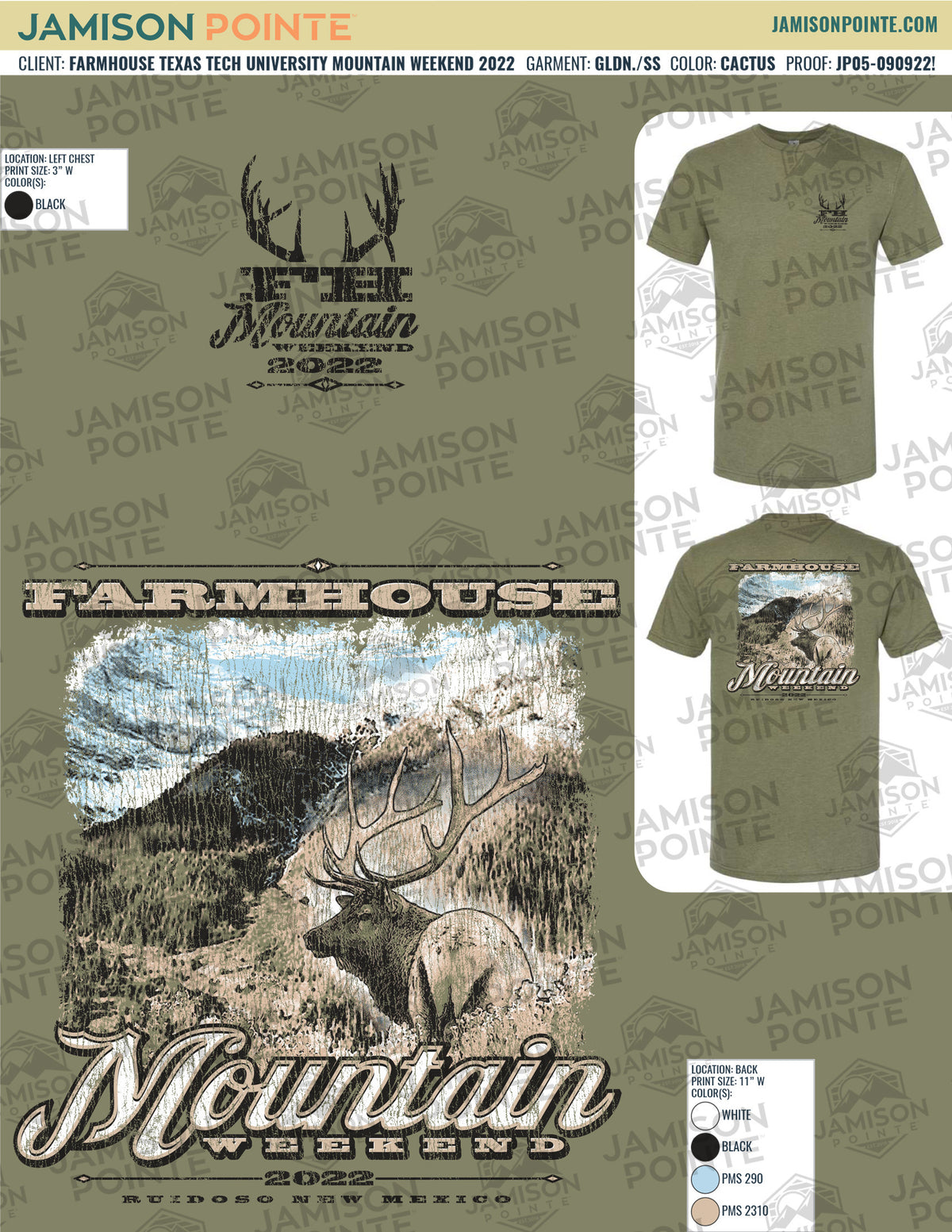 FarmHouse Texas Tech University Mountain Weekend T-Shirt