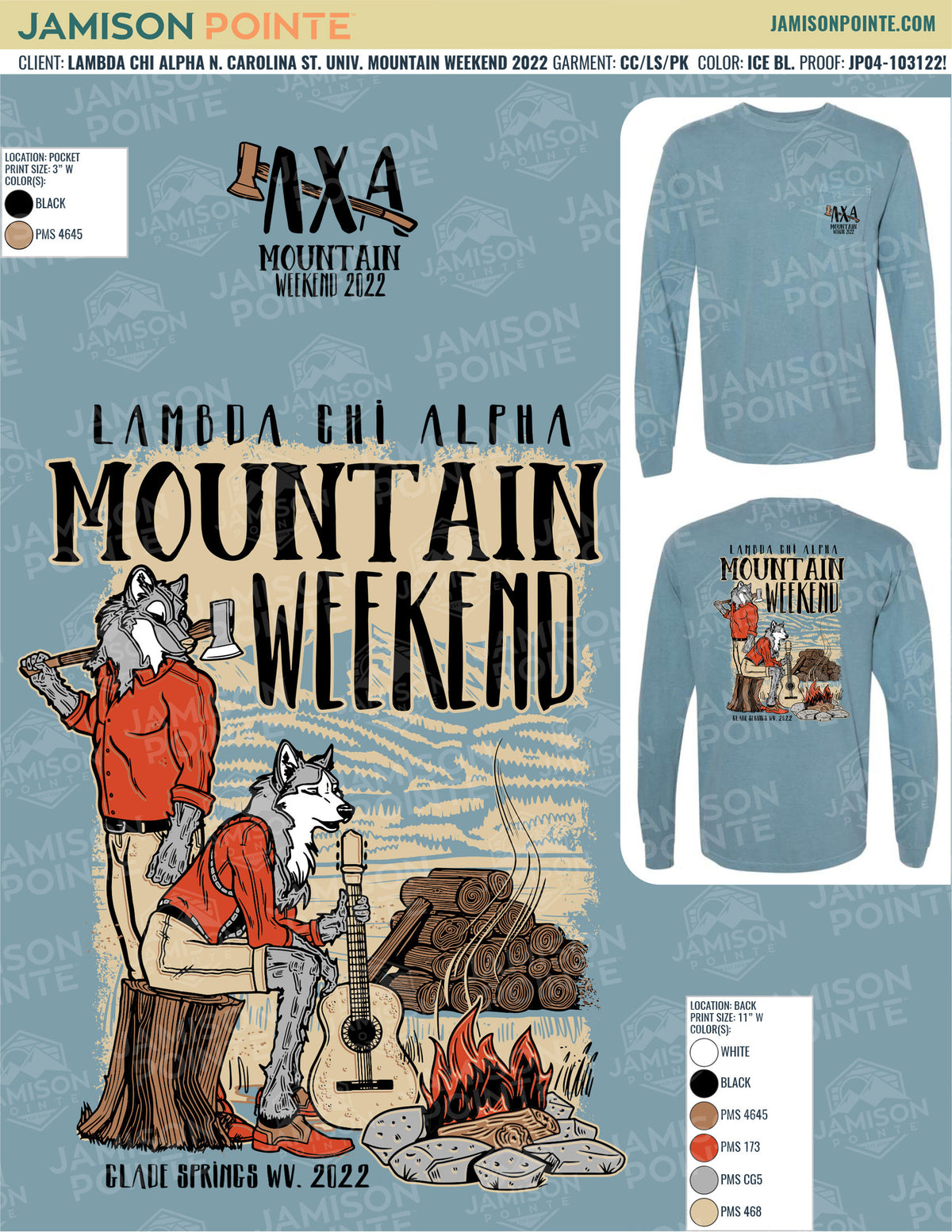 Lambda Chi Alpha North Carolina State University Mountain Weekend T-Shirt