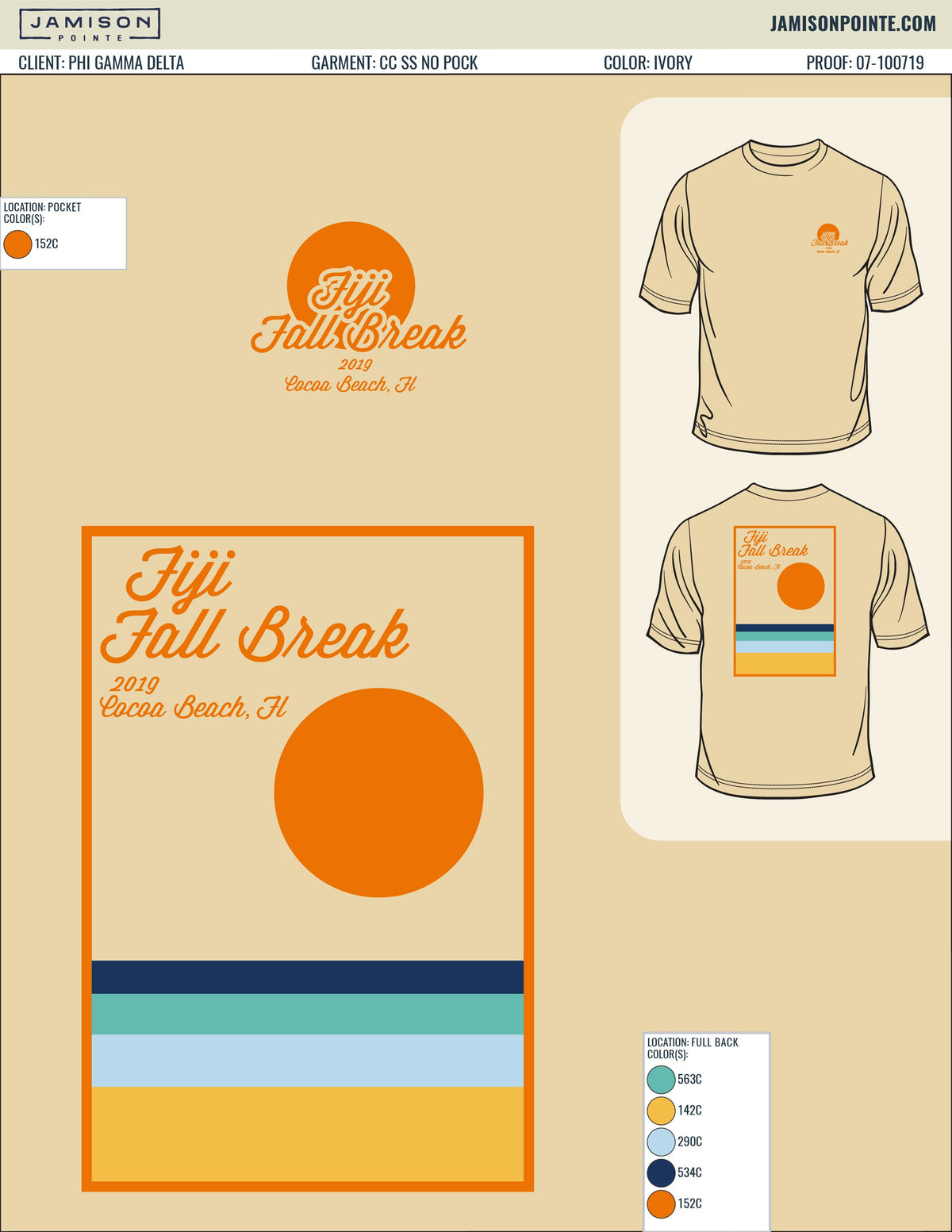 Phi Gamma Delta Georgia Tech Fall Break T-Shirt