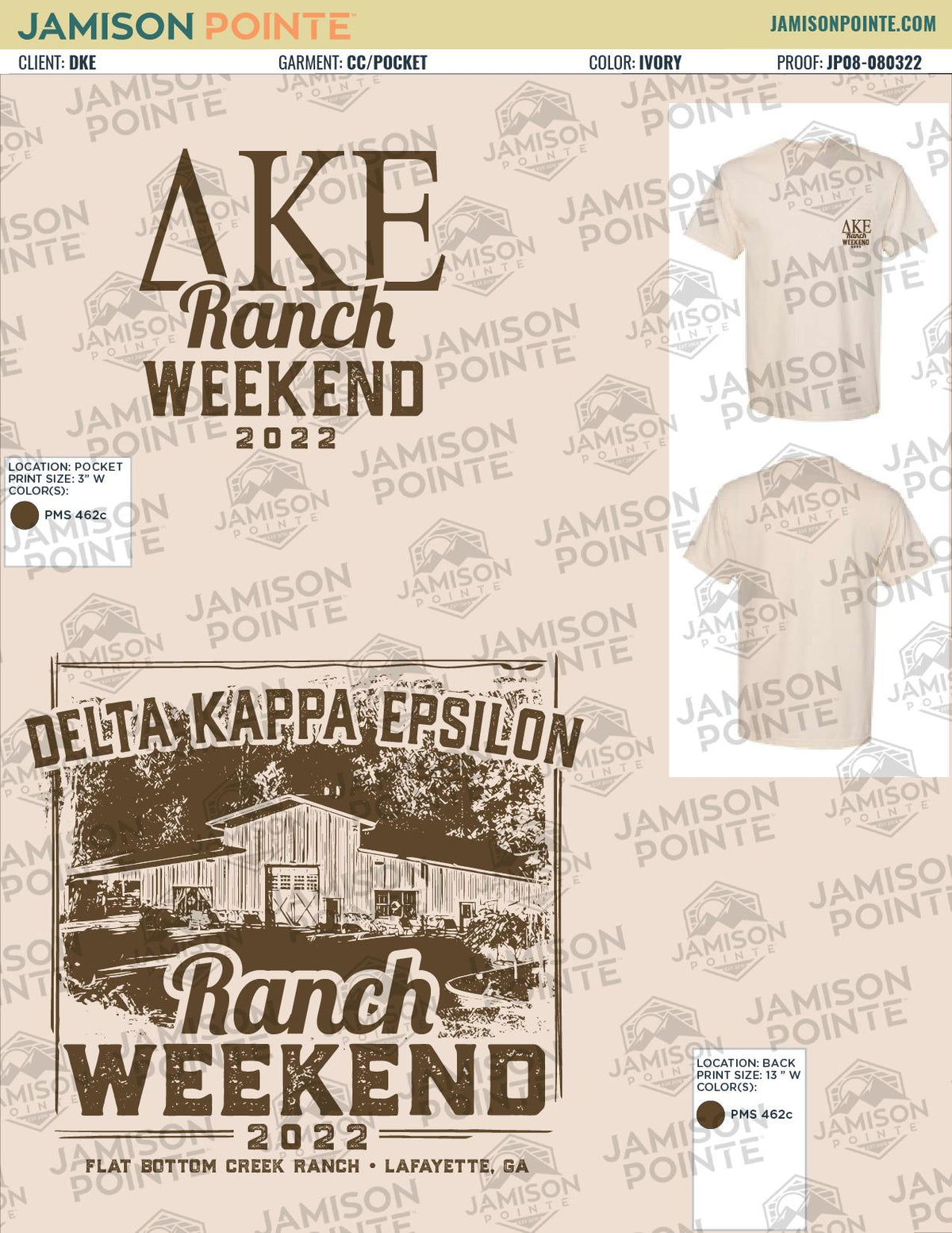 Delta Kappa Epsilon Auburn University Ranch Weekend T-Shirt